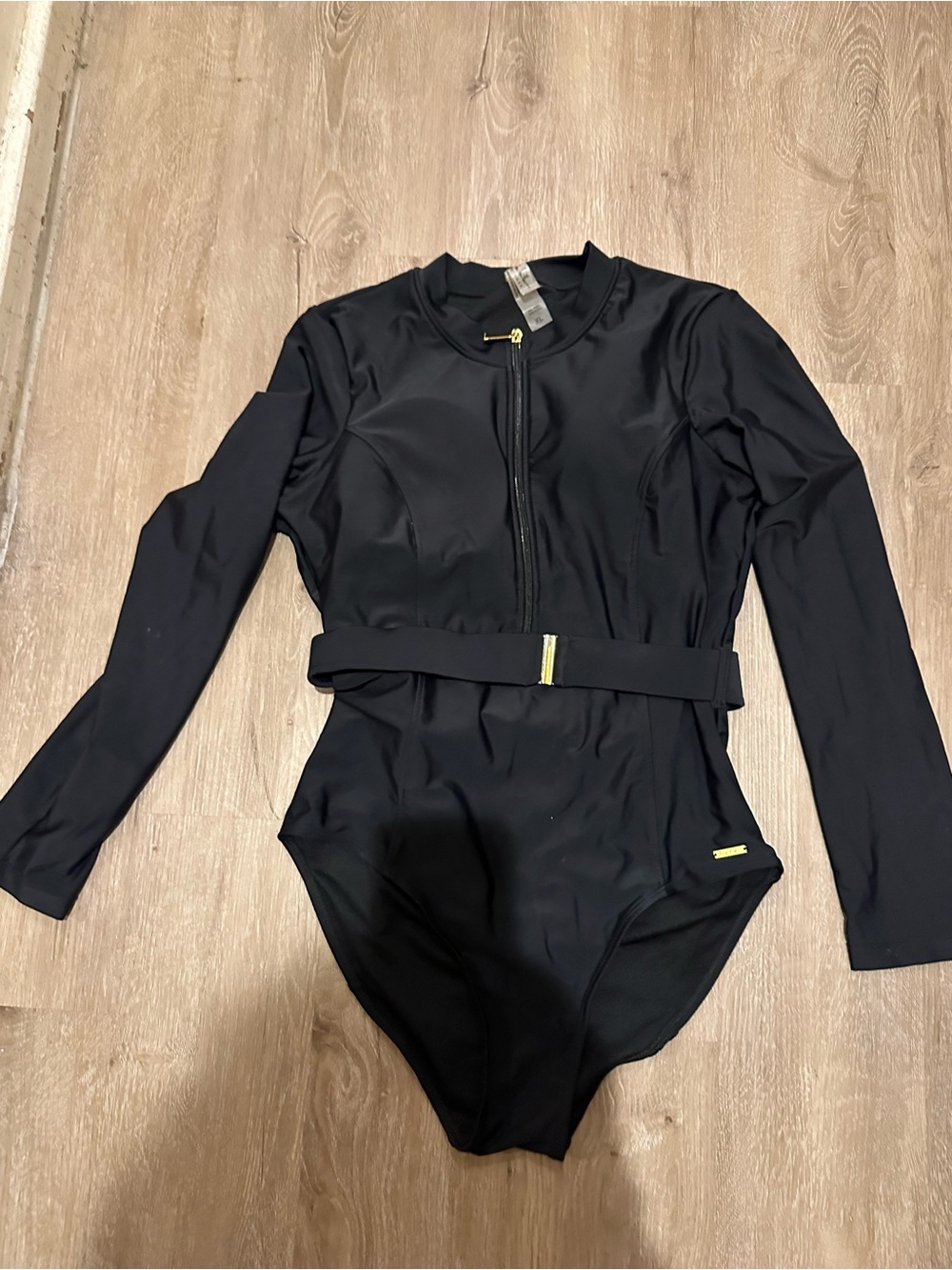 Black Jacket with Gold Zipper Pull - XL